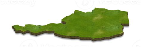 3d Map Illustration Of Austria 12375125 Png