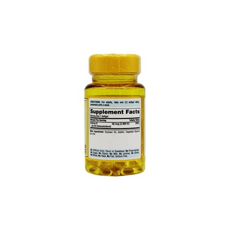 Puritans Pride High Potency Vitamin D3 Softgel