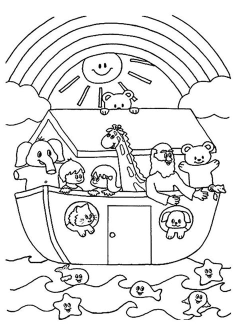 Coloring Page Noahs Ark Coloring Page Preschool Coloring Pages