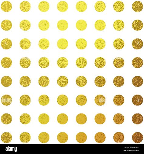 Gold Glitter Circles Pattern Design Bright Luxury Golden Texture