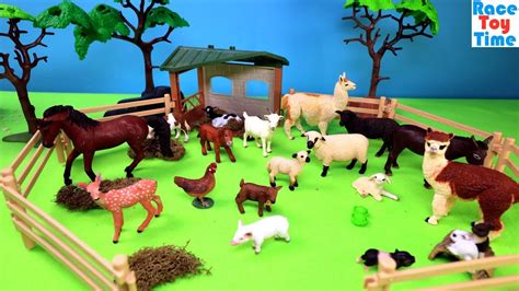 Farm Animals Petting Zoo Fun Toys For Kids Youtube