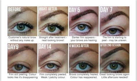 As we already said, the powder tattooing helps to solve a number of problems associated with the aesthetic unattractiveness of the eyebrows. Healing Stages Of Permanent Makeup | Makeupview.co