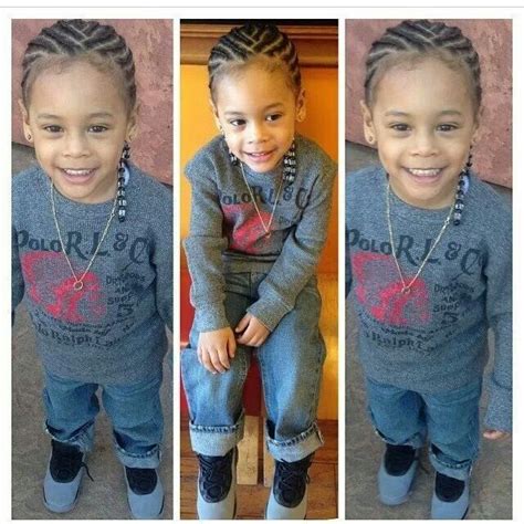 Guess what element will attract more attention than thinning hair? handsome with cornrows | Braids for boys, Toddler braids ...