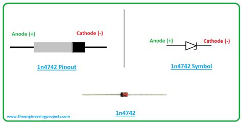 1n4742 Zener Diode Datasheet Pinout Features And Applications The