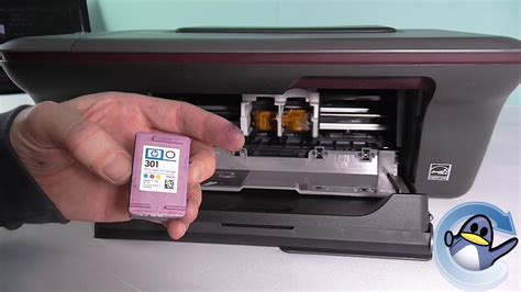 Hp Deskjet 1050a How To Change The Cartridges Youtube