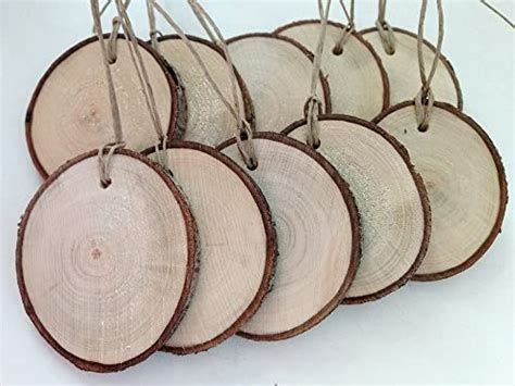 Wood Slice Tags 20 25 To 3 In Diameter With Drilled Hole And