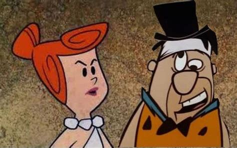 Wilma And Fred Flintstone Old School Cartoons Fred And Wilma Flintstone Flintstones
