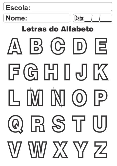 Letras Do Alfabeto Para Imprimir Individual