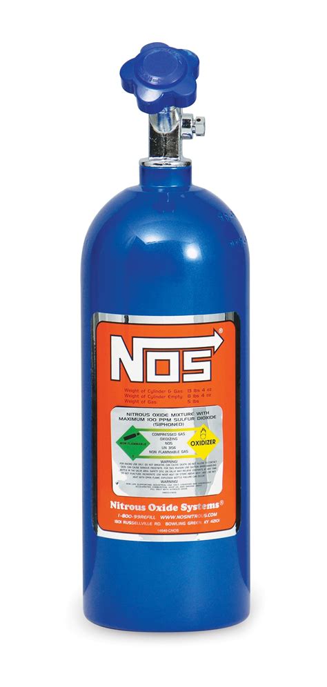 Nos 14730nos 5 Lb Electric Blue Nitrous Bottle