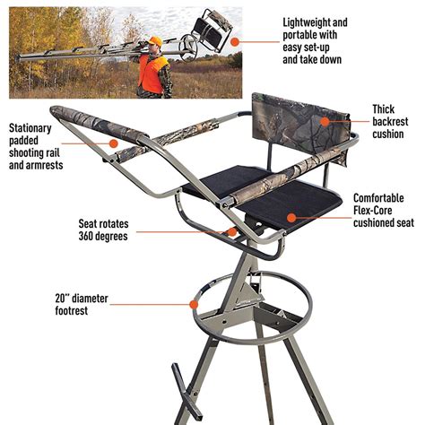 Sniper Sentinel 12 Tripod Deer Stand 284016 Tower And Tripod Stands