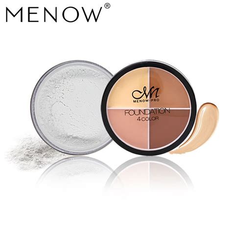 Menow Brand Make Up Set Control Oil Breathable Powderand Face Concealer
