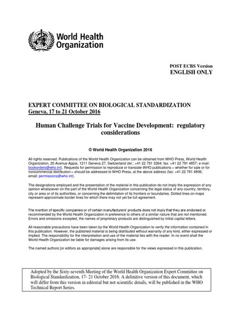 Human Challenge Trials Ik Final Pdf Clinical Trial Vaccines