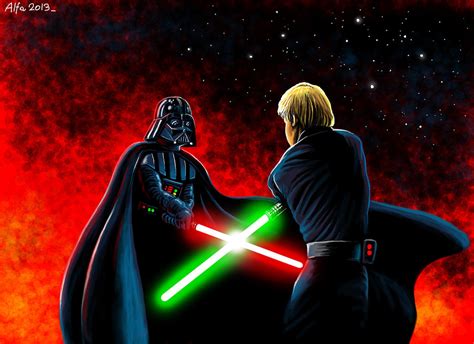 Darth Vader Vs Luke Skywalker By Rominamarco On Deviantart