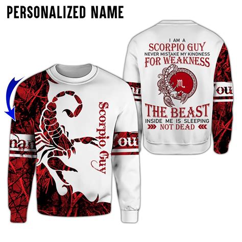 Personalized Name Scorpio Guy 3d All Over Printed Clothes Dhaa170506