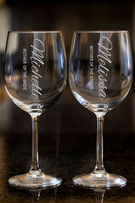 Personalized Wine Glass Wedding Favors Glinda Addison