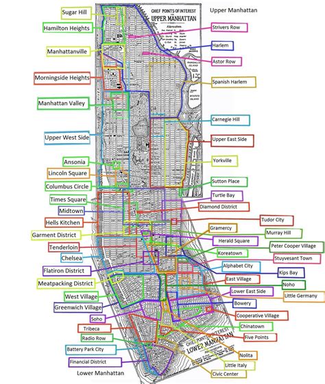 Neighborhoods Of Manhattan Maps On The Web