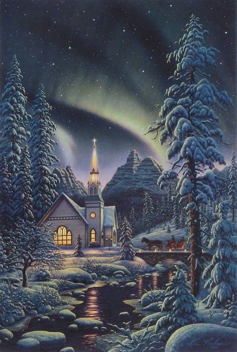 Kim Norlien Light Of The World Christmas Scenery Christmas Scenes