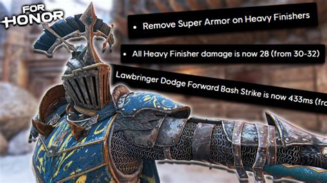 Are These Lawbringer Changes Better For Honor Youtube