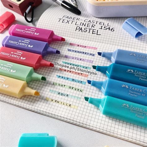 Faber Castell Pastel Highlighter Pack Of 5 I Colorful Highlighter
