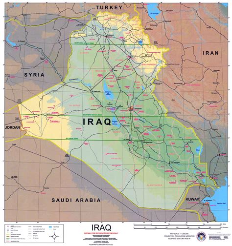 Maps Of Iraq Detailed Map Of Iraq In English Tourist Map Of Iraq