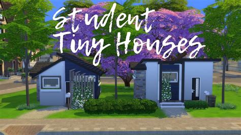 Student Tiny Houses Sims 4 Speed Build No Cc Mujtinyhousecz