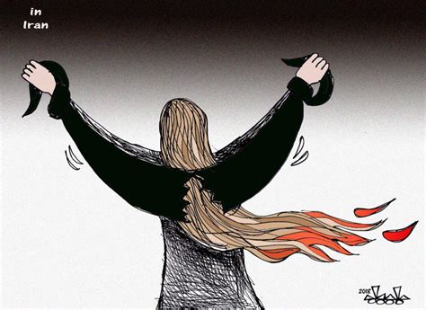 Women Veil Cartoon Movement