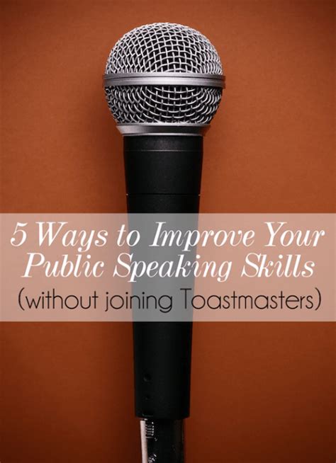 5 Ways To Improve Your Public Speaking Skills Speaking Skills Public