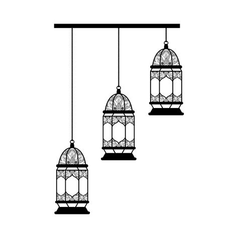 Lamps Hanging Ramadan Kareem Decoration 1838906 Vector Art At Vecteezy