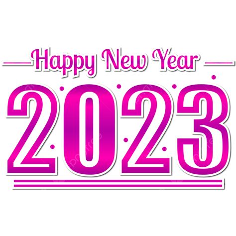 Happy New Year 2023 Happy New Yea 2023 Art Fonts 2023 Png And Vector