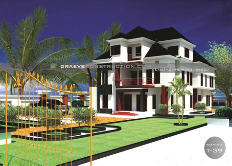 It is increasing a lot of beauty. 6 Bedroom Duplex House Plan with Penthouse (With images ...
