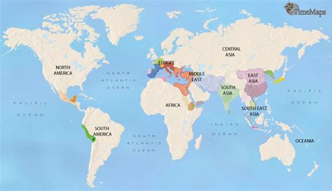 Map Of The World 500 Ce History In The Late Ancient World Timemaps
