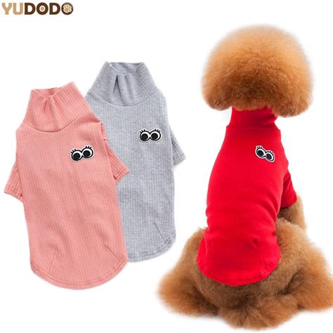 3 Colors Turtleneck Dog Clothes Winter Warm Breathable Small Pet Dogs