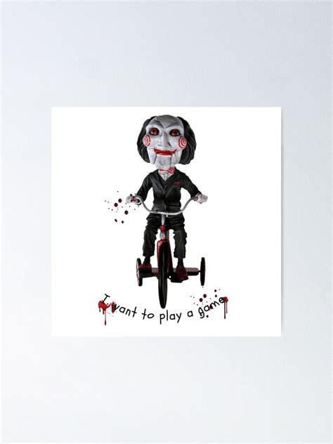Saw Jigsaw I Want To Play A Game Poster For Sale By Onsale