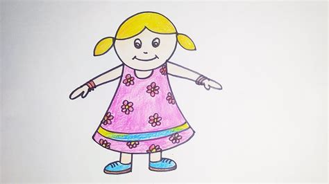 How To Draw A Doll Easily Beautiful Doll Drawing Doll Drawing