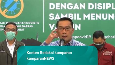 Ridwan Kamil Perpanjang Psbb Proporsional Jabar Hingga 31 Mei