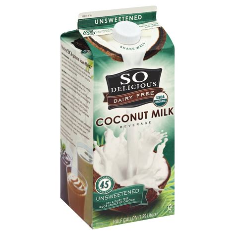 Organic Unsweetened Coconut Milk So Delicious 64 Fl Oz Delivery