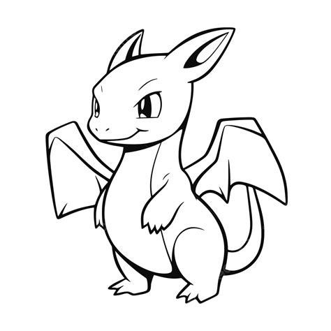 Pokemon Coloring Pages Elegant Pokemon Outline Sketch Drawing Vector