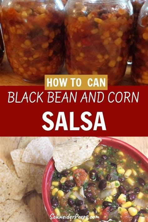 Canning Black Bean And Corn Salsa Recipe The Safe Way Recipe Corn