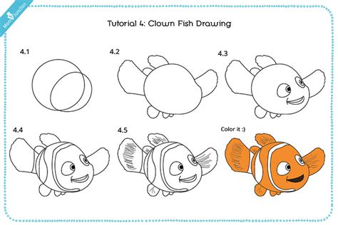The first task in step 1 is to draw a cross to guide you. How To Draw A Fish Step By Step For Kids?