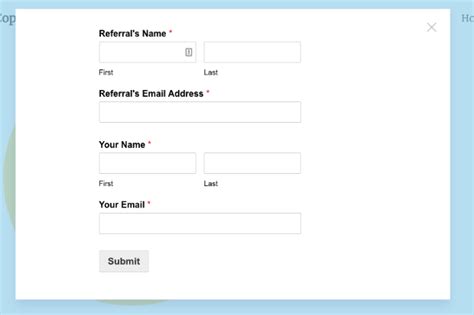How To Create A Refer A Friend Form Popup Template Optinmonster