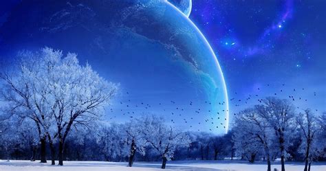Blue Moon Nature 4k Ultra Hd Wallpaper Planets Wallpaper