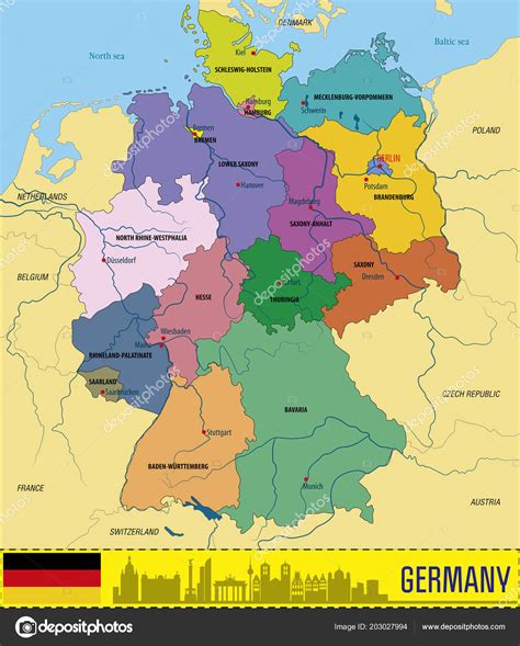 Labeled Map Of Germany
