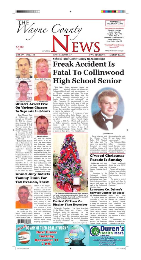 Wayne County News 12-05-12 by Chester County Independent - Issuu