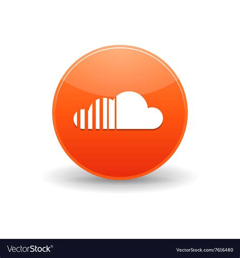Soundcloud Icon Simple Style Royalty Free Vector Image