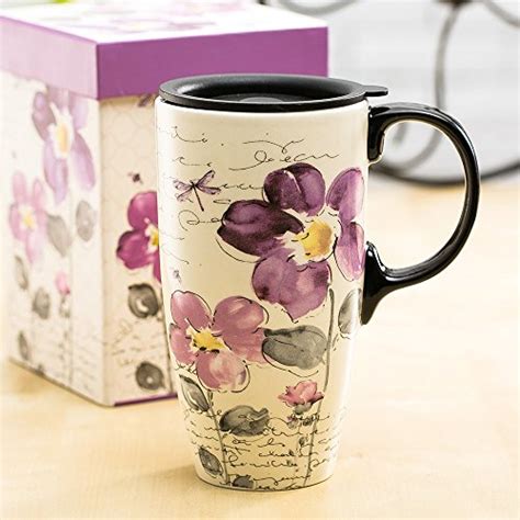 buying guide topadorn tall ceramic travel mug 17 oz coffee cups sealed l