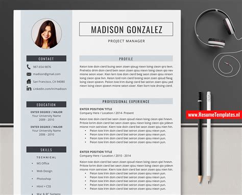 Your modern professional cv ready in 10 minutes.cv english. Simple CV Template / Resume Template for Microsoft Word ...