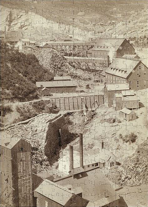 Print Of Gold Stamp Mills 1888 Caledonia And Deadwood Gold Stamp