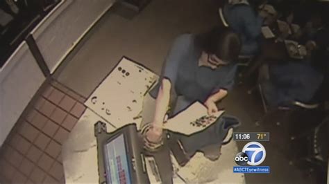 Video Woman Caught On Camera Stealing From Tip Jars Abc7 Los Angeles