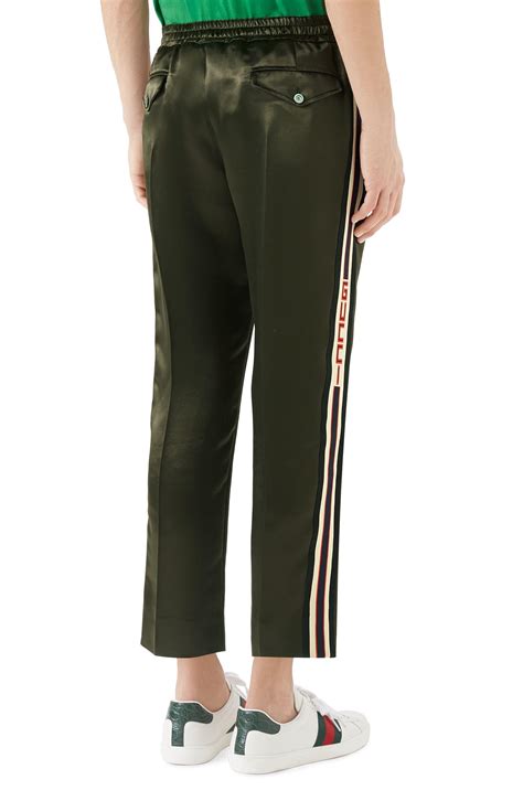 Gucci Track Pants In Green For Men Lyst
