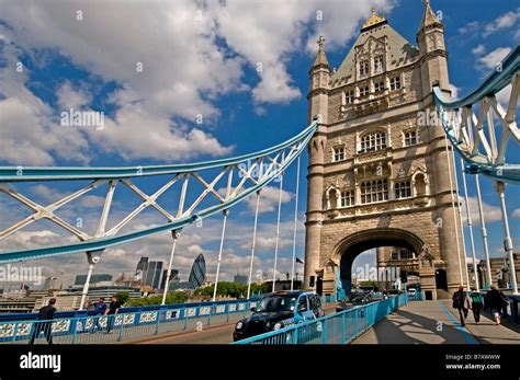 Historical Tower Bridge Is A Bascule Bridge In London England Over The